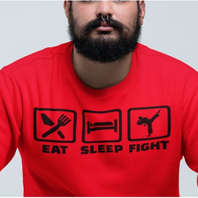 BLUZA EAT SLEEP FIGHT